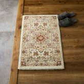 ラグ カーペット 玄関 屋内 屋外 輸 入 ネカル アイボリー 約50×80cm 長方形 民族調 エスニック モダン シンプル オールシーズン 丈夫 50×80cm ルカス ベージュ 新生活