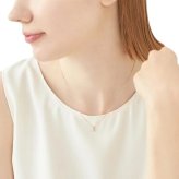 【無料ラッピング】  ヨンドシー 4℃ 4月誕生石 K10ピンクゴールド ネックレス モルガナイト ホワイトトパーズ ブランド 正規品 新品 ギフト プレゼント 人気 おすすめ 誕生日 記念日 クリスマス 送料無料