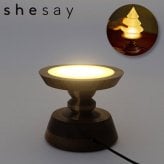 置くものを引き立てる ライトアップ スタンド 送料無料 108579 台座 間接照明 照明 LED ライトスタンド 木製 ウッド ディスプレイ インテリア キャンドル  雑貨 ギフト