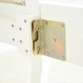 女王様の ホワイト マホガニー家具 アンティーク インテリア 家具 すのこ お城 お姫様 睡眠 フレーム