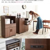 食器棚 キッチン収納 キッチンカウンター レンジボード レンジ台 幅80cm おしゃれ 大型レンジ対応 コンセント付き シンプル 北欧 ブラウン 台所収納 家電収納 安い80 カウンターレンジ ：