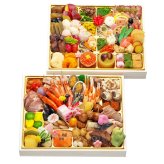 現代の名工 神田正幸 監修 和洋中おせち 百慶 二段重 約4～5人前 100品 おせち料理 冷凍 正月料理 縁起物 御節 惣菜【沖縄県・離島 配送不可】
