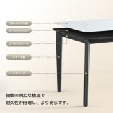 光沢天板ダイニングテーブル＆チェア-オレンジ- 5点セット 160cm 新生活