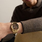 フォッシル FOSSIL 腕時計 メンズ EVERETT クロノグラフ アナログ ゴールドトーン ステンレススチールウォッチ FS6184【2026 新作】