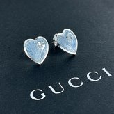 GUCCI グッチ ピアス ハート ブルー レディース 母の日 シルバー925 両耳ピアス シンプル おしゃれ 結婚式 結婚記念日 プレゼント 妻 彼女 誕生日プレゼント 女性 母 ギフト チェーンネックレス ジュエリー 成人 卒業 入学
