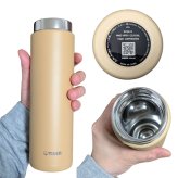 タイガー　500ml　真空断熱ボトル　MMZ-W501　夢重力ボトル　ステンレス製　携帯用魔法瓶　軽量　食洗機対応　新生活　通勤用　水筒　実用的　スポーツ オフホワイト (WZ)
