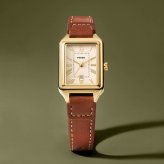 フォッシル FOSSIL 腕時計 レディース RAQUEL デイト アナログ ミディアム ブラウン レザーウォッチ ES5504【2026 新作】