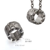 ハワイアンジュエリー ペア ペンダントトップ 金属アレルギー 対応 純チタン 刻印 無料 誕生石 カットアウトチューブ Sサイズ チェーン別売りステンレスより軽く肌に優しい カップル プレゼント ハロウィン 【品番：TIP402SP】