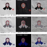 剣道 防具 面 Tシャツ オリジナル デザイン 刺繍 イニシャル 名入れ ギフト 半袖 男女 兼用 誕生日 お祝い プレゼント 父の日 母の日 参加 記念 景品 名前 卒業 卒部 チーム グループ 送別会 【送料無料】