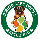 カーサイン 高齢者マーク SENIOR SAFE DRIVER レオンベルガー ステッカー シール 直径13cm 肉球 日本製 車
