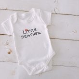 【2枚セット】2人目の出産祝いに DIS リンクコーデ Tシャツ ロンパース 半袖 兄弟 姉妹 お揃い ベビー キッズ 出産祝い ギフト プレゼント おそろいコーデ