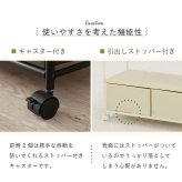 ラック ハンガー 幅75 白 ホワイト ブラウン 引き出し 収納付き 2杯 スチールハンガー スチール コート おしゃれ 省スペース キャスター付き 新生活