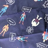MARVEL ヒーローズ マーベルコミックアイコン  エコバッグ マーベル グッズ ネイビー