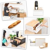 TREE 引き出しブレッドケース TRKS0244 ドロワーブレッドケース キッチン収納 シンプルスタイル モダン 角型 スチール おしゃれ 幅40cm 奥行35cm 高さ25cm 新生活