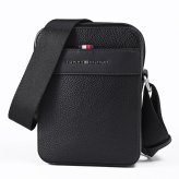 高品質ヨーロッパ輸入モデル トミーヒルフィガー TOMMY HILFIGER ショルダーバッグ メンズ CENTRAL MINI CROSSOVER ブラック AM0AM14698 BDS BLACK 送別会 誕生日 結婚祝い 結婚式 彼氏 息子 夫 男性 名刺入れ 高級 父の日 母の日 即日発送