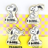 スヌーピー クリップ4個セット (アイライクB) 文具 日本製 SNOOPY
