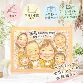 プレゼント 米寿 似顔絵 ギフト 贈り物 名入れ 手描き 米寿 88歳 誕生日 長寿祝い 長寿 大人数 家族 お母さん お父さん 両親 名入れ 下書き確認 修正無料 かわいい 宝物 似てる 親孝行 長寿 思い出 88歳 カラフル 節目 お祝い返し 贈答品 記念日 引っ越し 古希祝い 初任給 米寿祝い 感動 百寿祝い オーダーメイド 応援 感激 お祝いの品 二次会