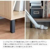 収納家具 ラック レコード ディスプレイ 本棚 おしゃれ ビンテージ モダン Calmato ヴィンテージ マガジン 斜めカットデザイン 木目柄 ブラウン 幅35.5 高さ100 ガラス板 LP 雑誌 絵本 写真集 収納棚