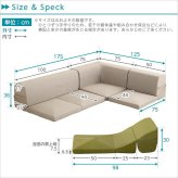 カバーリングコーナーローソファ【Lantana-ランタナ-】（カバーリング　コーナー　ロー　単品）