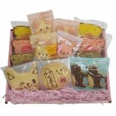 七五三お祝の贈り物に！おめでとうメッセージギフト/アニマルクッキーお祝い焼き菓子ギフト(15点入り) [mga-iwai2400]