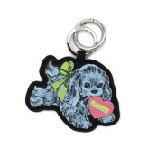 GANNI ガニー キーリング A7059-646 Blue Puppy Keyring/KEYCHAIN DOG キーホルダー ベビーブルー