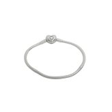 パンドラ PANDORA Moments Heart & Snake Chain Bracelet アクセサリーブレスレット 594594c00-16(590719-16) レディースシルバー