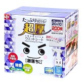 LEC　水の激落ち　超厚フロアウエットシート　SO1354CT　フローリング用　20枚×10パック　アルカリ電解水　日本製　洗剤不使用　超厚シート　#59002　日常清掃　日用消耗品　まとめ買い　ストック