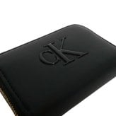 カルバンクライン CALVIN KLEIN 二つ折り財布 BOLD CK MEDIUM ZIP AROUND WALLET lv04f1154g-ub1 ブラック BLACK