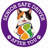 カーサイン 高齢者マーク SENIOR SAFE DRIVER 三毛 ステッカー シール 直径13cm 肉球 日本製 車
