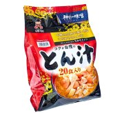 神州一味噌とん汁　生みそタイプ　20食入　豚肉と6種野菜　即席みそ汁　#577393