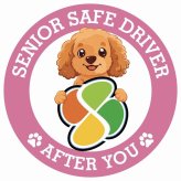 カーサイン 高齢者マーク SENIOR SAFE DRIVER ダップー ステッカー シール 直径13cm 肉球 日本製 車