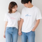 ＼ 名入れ ／ 半袖 カップルTシャツ 2枚セット ssdot カラー変更可 カップル ペアtシャツ 結婚祝い 結婚式 2次会 衣装 結婚記念日 プレゼント 名前入り Tシャツ tシャツ ギフト