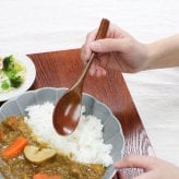 スプーン おしゃれ カトラリー 5本セット カトラリーセット 木 木製 カレースプーン 業務用 かわいい 大きめ 丼 19cm スープ お弁当用 漆 天然木製 食器 カレー カフェ風 シンプル 漆 ナチュラル カレー シチュー スープ