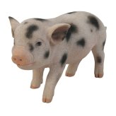 置物 豚 グロスターオールドスポット 幅22.5cm woobia ウービア ぶた リアル かわいい おしゃれ 玄関 インテリア オブジェ ガーデン ミニブタ 動物 アニマル 癒し 棚 個性的 プレゼント ギフト 面白い 新築祝い