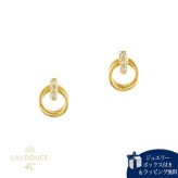 【無料ラッピング】  ヨンドシー 4℃ EAU DOUCE４℃ K18イエローゴールド ピアス ダイヤモンド ブランド 正規品 新品 ギフト プレゼント 人気 おすすめ 誕生日 記念日 クリスマス 送料無料