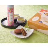お名入れ 静岡茶とお茶屋のどら焼きの詰合せ ピンク [26-7024-062] JDRY-553 静岡茶 静岡ほうじ茶 濃い抹茶どら焼き 和菓子 煎茶 ほうじ茶 緑茶 ギフト 贈り物 お祝い 内祝い お返し 出産内祝い