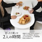 BF DECO ダイニングテーブル 幅100 ONDT0216 ONDT0216MOWHT マガジンラック3点付き 収納棚付き OAタップホルダー付き 半円ダイニングテーブル 半楕円ダイニングテーブル 半円テーブル 北欧スタイル モダン 円形 木製 新生活