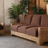 ソファ 座椅子 ウォーターヒヤシンス ー 3人掛け アジアン家具 3人用 幅180cm おしゃれ アジアン ナチュラル リゾート 家具 リビング ホテルライク 開梱設置無料