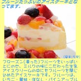 クリスマスフルーツアイスケーキ【4～7号】 ［クリスマスケーキ クリスマスデコレーション クリスマスフルーツケーキ］