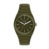 フォッシル FOSSIL 腕時計 メンズ EVERETT アナログ オリーブ シリコンウォッチ FS6178【2026 新作】