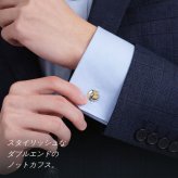 elizabeth parker エリザベスパーカー ゴールド ローズゴールド ダブルエンド ノット カフス プレゼント ギフト父 彼氏 夫 結婚祝い 誕生日