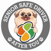 カーサイン 高齢者マーク SENIOR SAFE DRIVER ペキニーズ ステッカー シール 直径13cm 肉球 日本製 車
