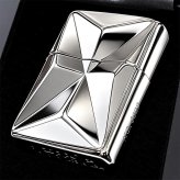 ZIPPO ライター 限定 ラグジュアリーメタル 重厚プレート ジッポ 両面加工 鏡面仕上げ シリアルNo.入り おしゃれ シルバー 彫刻 高級 かっこいい 銀 美しい メンズ レディース ギフト プレゼント