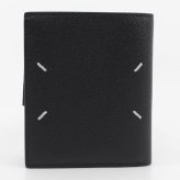メゾン マルジェラ　Maison Margiela　二つ折り財布　SA1UI0020 P4745 T8103　ブラック　グレインレザー　コンパクト財布　ミニウォレット