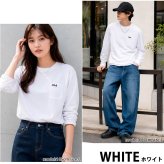  FILA フィラ Tシャツ メンズ 長袖 胸ポケット付き クルーネック 綿混 ワンポイントロゴ 刺繍 ロンT スポーツブランド トップス カットソー おしゃれ シンプル 無地 韓国 M L LL 3L 大きいサイズ 白 黒 紺 中学生 高校生 outfit