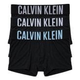 カルバンクライン Calvin Klein(CK) ボクサーパンツ トランク インテンスパワー 3枚組 セット 前閉じ コットン ロゴ 下着 NB3608A 54L メンズ ブラック+グレー+ホワイト+ブルー