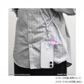 シナモロール マルチリングプラス クリアカラビナ付き スマホリング 落下防止 ストラップホルダー スマホケース 挟むだけ キャラクター グッズ サンリオ SANG-542CN サンリオ正規ライセンス品
