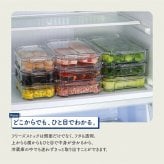 TAKEYA タケヤ FREEZE STOCK フリーズストック M 《2個セット》[保存容器 フードコンテナ 冷凍 クリア 透明 日本製 タケヤ フードストッカー オシャレ 保存 容器 中身が見える 小分け 冷凍容器 プラスチック ケース 薄型 浅型 食品保存]