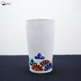 【誕生日・父の日】Qpor 凍るビアカップ 麗和 5種 凍るうつわ 九谷焼 冷却タンブラー 保冷 ビールグラス 日本の伝統柄 ギフト 結工房