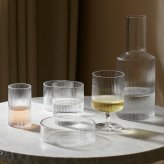 ferm LIVING ファームリビング Ripple リップル ワイングラス 2脚セット 北欧 グラス セットワイン用 赤ワイン 白ワイン デザートカップ インテリア 雑貨 キッチン おしゃれ スタッキング ペア 高級 デザートグラス